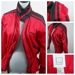 Vintage 90's Wilson Athletic Windbreaker Jacket